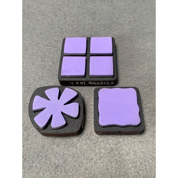 Sizzix Movers & Shapers Repositionable Magnetic Dies Squares Daisy & Fancy Label - Picture 1 of 8